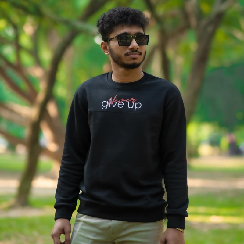 Mens Premium Sweatshirt | Never giveup