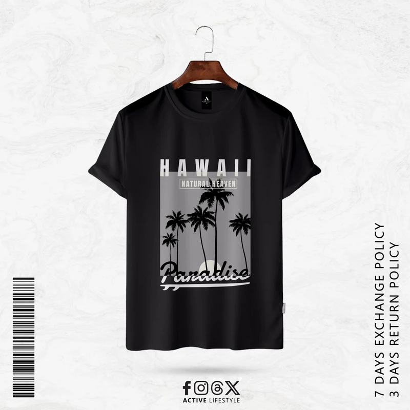 ActiveLifestyle Men's Premium T-Shirt | Hawaii paradise black